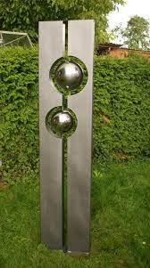 518 Saule Lotti Mit Edelstahlkugeln Gartendeko Gartenideen Gartendesign Und Gartenskulpturen Hochwertiger sichtschutz aus edelstahl mit individueller von gartendeko.