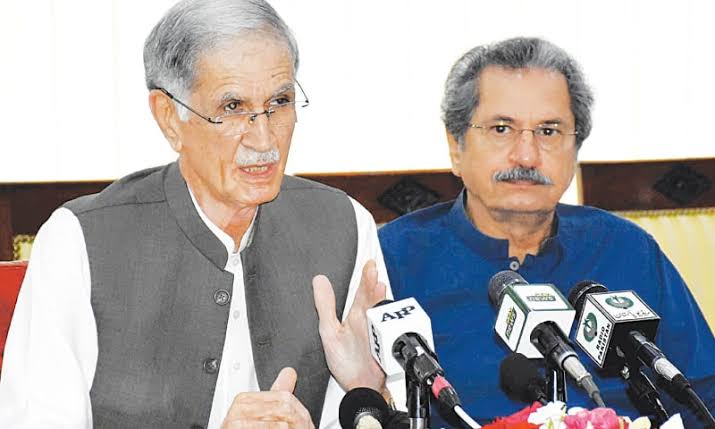 Image result for pervaiz khattak talk with media on saturday"