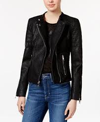 Guess Jazmin Saint Faux Leather Moto Jacket Blazer Jackets For Women Faux Leather Moto Jacket Black Moto Jacket