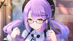 Purple Hair Green Eyes Tokoyami Towa Hololive Anime Girl HD Virtual Youtuber  Wallpapers | HD Wallpapers | ID #109905