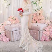 Gamis cantik 77 hijau botol abu muda via mutif.biz. Baju Nikah Nude Colour For Sale Women S Fashion Bridal Wear On Carousell