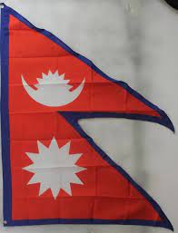 Es zeigt ein schwarzes hexagramm im zentrum. Flagge Fahne Nepal Nationalflagge Nationalfahne Flaggen 150x90cm Asien Und Ozeanien Flaggen 150x90cm Flaggen Buddel Bini Inh Eda Binikowski E K