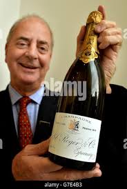 A bottle of 1914 Pol Roger champagne