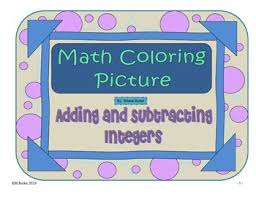 Addition and subtraction integer modeling lab answer key. Adding And Subtracting Integers Coloring Worksheets Teaching Resources Tpt