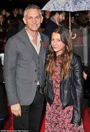 Danielle (38) announced the birth of her baby with partner nate greenwald with a cute photo of her eldest daughter ella holding newbie romy wren's hand on instagram on friday. Gary Lineker Takes Pretty Step Daughter Ella To The Hunger Games Catching Fire Premiere Daily Mail Online