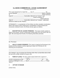 free printable commercial lease agreement fresh free illinois mercial lease agreement template pdf rental agreement templates lease agreement contract template