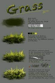 Grass Tutorial By Fievy On Deviantart Digital Painting Tutorials Digital Painting Painting Tutorial