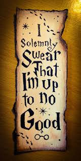 I Solemnly Swear That I Am Up To No Good Harry Potter Quote I Solemnly Swear That I Am Up To No Good Inspirationalquotes Watercolor Bookmark Art Harry Harry Potter Bookmark Creative Bookmarks Harry Potter Crafts