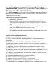 Example of essay about my greatest fearessay on smart management of time essay on my mother the most important influence on my life. Ang Repleksyong Papel Ang Repleksyong Papel O Reflection Paper Tinatawag Ding Reflective Paper O Contemplative Paper Ay Isang Pasulat Na Presentasyon Course Hero