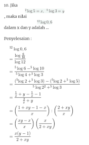 10 contoh soal pertidaksamaan logaritma besrta jawaban. Contoh Soal Logaritma Brainly Cara Golden