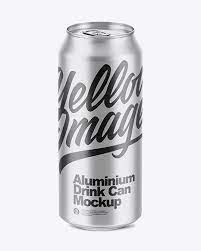 Download 500ml Matte Aluminium Can Mockup In Can Mockups On Yellow Images Object Mockups