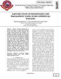Facility management practices in malaysia at present, there is no specific leading body for fm in malaysia. Pdf A Review Study Of Maintenance And Management Issues In Ibs Commercial Building Mohd Nasrun Mohd Nawi And Herman Shah Anuar Academia Edu