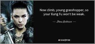 Ilona Andrews Quote Now Climb Young Grasshopper So Your Kung Fu Won T Be