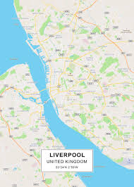 The viamichelin map of liverpool: Liverpool Map Poster By Rockstone Displate