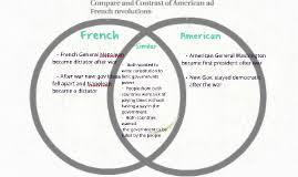 compare and contrast of american ad french revolutions by