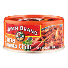 Ayam's product offerings vary by country. Ayam Brand Tasty Tuna Tomato Chili Ntuc Fairprice