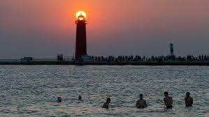 Spring visitors to grand haven can catch the great lakes kite festival and lubbers cup regatta. Grand Haven State Park Michigan