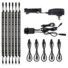6pcs Motion Activated Led Under Cabinet Lighting Kit Extendable Under Counter Led Light Bar 5000k Dayl Under Counter Led Lights Led Strip Lighting Bar Lighting