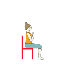 Hands Chest Chair Chair Yoga Cat Cow Pose Cow Pose