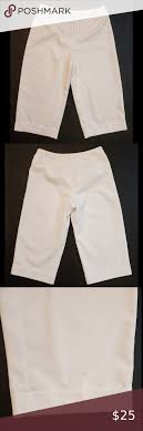 Dress Barn White Cuffed Capri S Dress Barn High Waisted White Cuffed Capri S Excellent Pre Owned Conditio In 2020 Dress Barn Pants Dress Capris Dress Barn Dresses