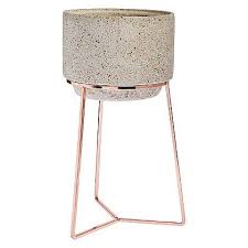 Concrete And Copper Effect Planter Home Garden George Copper Home Accessories Concrete Plant Pots Home Accessories