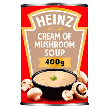 If a recipe calls for a can of condensed cream of mushroom soup and it's either not available or you prefer a healthier alternative to the canned add salt and pepper to taste. Heinz Cream Of Mushroom Soup 400g Tesco Groceries