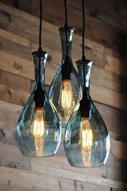 Diy Lampen Aus Blauen Flaschen Gestalten Diy Lampen Lampe Aus Flaschen Flaschenleuchten