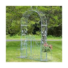 When your property features a garden that resembles a tropical paradise and a stunning coral stone wall, your garden gate needs to be equally impressive, but not detract from the surrounding beauty. High Quality Garden Wrought Iron Gate With Flower Pot And Flower Stand Buy Iron Main Gate Designs Iron Fancy Gate Boundary Wall Gate Design Iron Wrought Iron Driveway Gates Iron Gates High