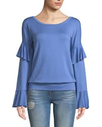 Valedictorian Long Sleeve Ruffle Top