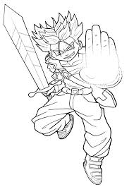 Some free truck coloring pages to print have a simple outline while others are complex pictures with fine detailing. Printable Trunks Coloring Pages Anime Coloring Pages