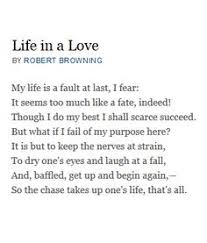 Life In A Love Robert Browning Classic Poems Poetry Foundation Poetry