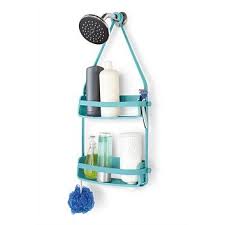 Briscoes Umbra Flex Shower Caddy Surf Blue Shower Caddy Shower Accessories Shower Storage