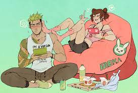 whoops my hand slipped — im glad blizzard made it canon that dva kicks...