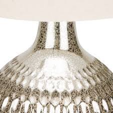 32 h x 10 w x 10 l shade/glass height: Olivia Mercury Glass Table Lamp