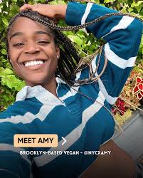 Meet Amy Mitchell (@nycxamy)✨ ✔️ Vegan for 5+ years 🌱 ✔️ NYC lover &  explorer 🗽 ✔️ Dancer and choreographer 💃 Amy is a Brooklynite, real  estate agent, vegan of 5 years,