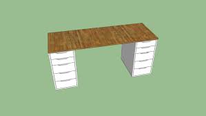 Need a manual for your ikea alex desk? Productivity Desk Cherry Wood W 2 Ikea Alex Drawers 3d Warehouse