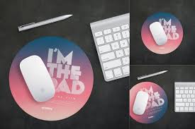 Round Mouse Pad Mockup Set Mockup Mouse Pad Creative Market