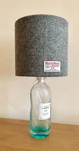 Harris Tweed Bottle Lamp Kit Gin Bottle Lamp Make Your Own Bottle Lamp Table Lamp Scottish Gift Gin Gift Bottle Lamp Kit Bottle Lamp Gin Bottles