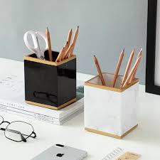 You can buy few paper files and sort and store your papers in different. Resin Marbelize Pen Holder Desk Stand Cup For Kids Pencil Holder Organizer School Office Cute Desktop Home Decor Home Office Storage Aliexpress