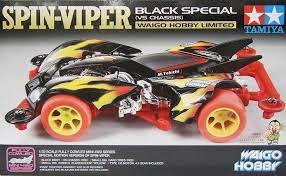Tamiya Mini 4wd 92316 Spin Viper Waigo Hobby Limited Black Special Vs Chassis Tamiya Mini 4wd Tamiya Viper