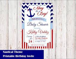 Nautical Baby Shower Invitation Its A Boy Cmpartycreations