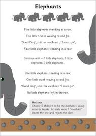 Elephant Poem Nursery Songs Songs For Toddlers Classroom Songs