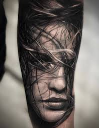 Black And White Realism Tattoo Girl Wet Hair Tattoo Realism Realistic Portrait Tattoo Sleeve Realistic Tattoo Sleeve Girl Face Tattoo