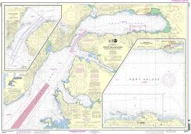 Noaa Chart 16707 Prince William Sound Valdez Arm And Port Valdez Valdez Narrows Valdez And Valdez Marine Terminal