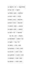Copy_of_Rxn_1 - 1 MgCl2 O2-> Mg(ClO3)2 2 Na O2-> NaO2 3 P2O3 H2O->H3PO3 4  K2O H2O-> KOH 5 BaO CO2-> BaCO3 6 BeO CO2-> BeCO3 7 Al2O3 H2O-> AlHO2 8  N2O5 | Course Hero