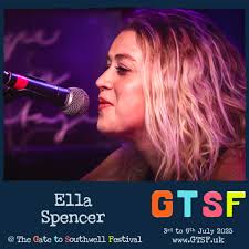 And another treat today. Ella Spencer to play across the weekend.  www.gtsf.uk/ellaspencer Accompanying herself