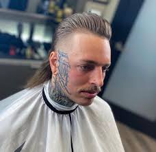 This pompadour mullet was done by @gabequallshair Ypu can get this look  with a little bit of our Paste and styled with a wide tooth comb  #victorycrownbarberco #barber #menshair