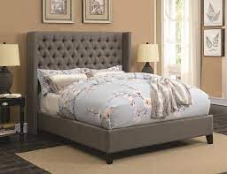 King size & queen size bed sets, coloured bedroom sets, chests, dressers, nightstands, and so on. Benicia Upholstered Bed Benicia Grey Upholstered Queen Bed 300705q Complete Bed Sets Price Busters Furniture