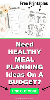 Healthy Meal Planning And Meal Prep Ideas For Busy Families Healthy Healthy Meal Plans Good Healthy Recipes Budget Family Meals