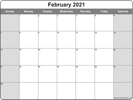 Join our email list for free to get updates on our latest 2021 calendars and more feel free to browse for more free printables while waiting for our next 2021 calendars! Blank February 2021 Calendar Page Blank Monthly Calendar Template Monthly Calendar Template Printable Blank Calendar